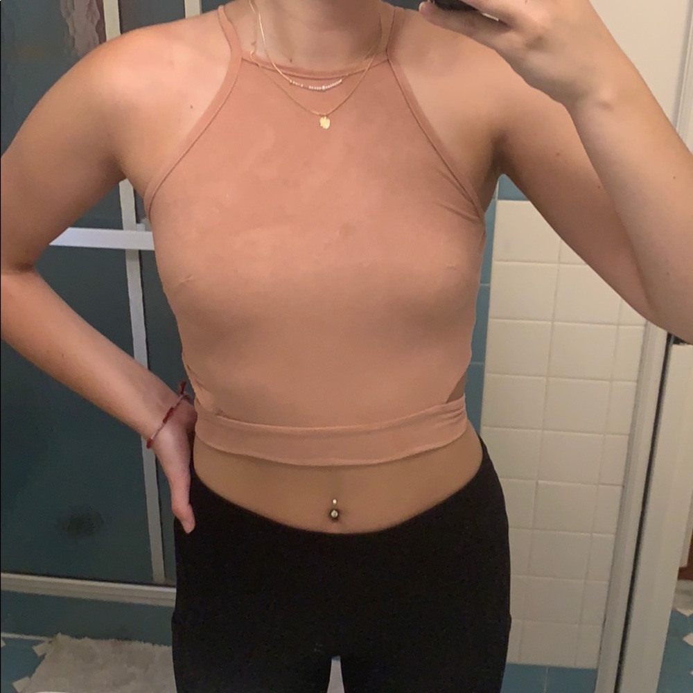 cut-out crop top